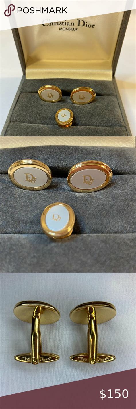 dior cufflinks|Dior cuff links.